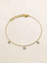 [STONE AND STRAND] STONE AND STRAND - Disco 10-karat Gold Diamond Bracelet - One size One size Gold