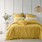 Bianca Wellington Gold Duvet Doona Quilt Cover Set King Bed Size
