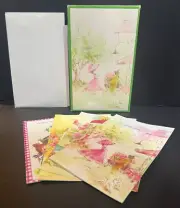 Lot of 5 Vintage Get Well Soon Greeting Cards 4 Envelopes & Gaiety Greetings Box