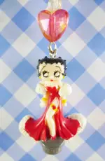 【震撼精品百貨】BETTY BOOP_貝蒂~手機吊飾-禮服(愛心珠)