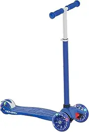 [HOVER-1] Sunbeam Kick Scooter with Multicolor Wheel Lights, 4.5” Front Wheels, Rear Foot Brake, and 110 Pound Weight Capacity