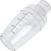 Salad Dressing Shaker, Protein Shaker Bottle Milk Tea Shaker Multi-Purpose Lightweight Clear Scale for Bar for Restaurant for Home for Milk Tea Shop(350ML)