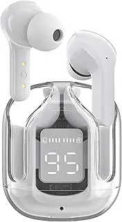 [Generic] Wireless Earbuds 5.3 Bluetooth LED Display Headphones Deep Bass True Wireless 30H Playback in Ear Power LED Mini Touch Control Water Resistant for Sport