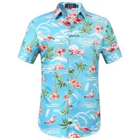 在飛比找Yahoo奇摩購物中心優惠-男式寬版夏威夷襯衫