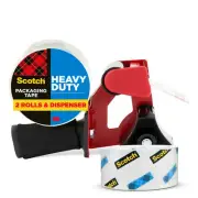 Scotch Packaging Tape Dispenser with Two Rolls of Tape 1.88" x 54.6yds 38502ST