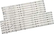 SCPCKZETZN 12 PCS/Set LED Backlight Strip Fit for LC-50LB370U 50LB371U 50LB261U 500TT65 500TT66 V1 LC-50LB261U 500TT61 V0 500TT62 500TT63