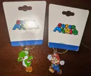 Super Mario - Mario and Yoshi Keychain From Nintendo World! (2010)