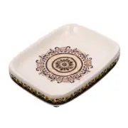 Hand Soap Dispenser Holder Ceramic Dish Decorative Drain