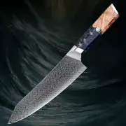 Japanese Kiritsuke Chef Knife Hand Forged 67 Layers Damascus Steel Kitchen Knife