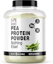 It's Just - Pea Protein Powder, Ultra Smooth Texture, Unflavored, Canadian Grown Peas, Vegan, Plant Based Protein, 8oz