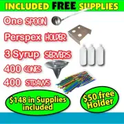 Sno & Fairy Floss Snow Cone Machine Shaved Ice Commercial ICE SHAVER DEAL