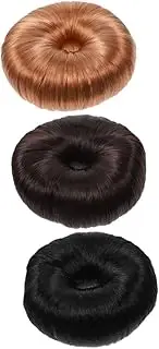Beavorty 3Pcs Hair Donut Bun Maker Messy Bun Hairpiece Extensions Wig Accessories for Volume Fullness Durable for All Occasions