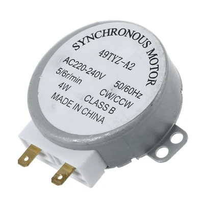 AC 220-240V 50/60Hz 5/6RPM 4W Turntable Synchronous Motor for miniwave Oven C2A8