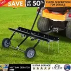Lawn Aerator Dethatcher Pull Behind Thatch Moss Remover Comb Rake Sacrificer