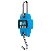 Portable Digital Crane Scale,300kg Hanging Scale,Mini Heavy Duty Industrial Electronic Weight Hook,LCD Digital Crane Scale,Weighing Scale Color Blue