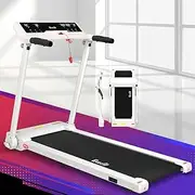 Treadmill Electric Home Gym Fitness Exercise Knob Foldable 450mm White Portable