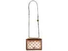 Guess Women's Abey Handbag Fold-Over Flap Crossbody Bag Color Bronze/Brown
