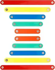 Magnetic Math Demo Tool 10pcs Geometric Strips for Building Shapes for Education Develop Cognitive Skills
