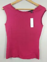 NWT: White House Black Market Sleeveless Tie Back Bodice, Pink Thrill, XS, $74