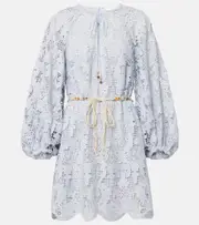 [Zimmermann] Zimmermann Belted lace minidress AU 8 blue