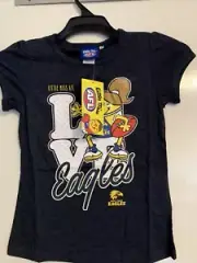 West Coast Eagles Little Miss AFL “ Love Eagles “ T-shirt Kids size 12 - Jersey