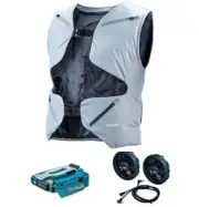 Makita Cooling Fan Jacket FV214DZ With Fan,Battery Holder Set S~4L Size 14.4/18V