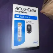 50 ACCU-CHEK Smartview Test Strips Exp7-2025