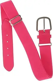 [TEMPNAP] Softball Belt Elastic Youth Baseball Uniform Belt for Durable PU and Flexible Support for Sports Activities Chic Pink Design
