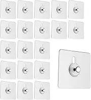 Self Adhesive Picture Hangers Hooks,30pcs Waterproof Picture Hanging Hooks,Heavy Duty Wall Hangers Without Nails for Hanging for Home Kitchen Bathroom Office