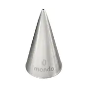 Mondo Stainless Steel #0 Round Piping Tip Icing Cake Decorating Nozzle Silver