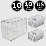 10 Pack 1.02" 26mm Slab Coin Holder w/10 Slot Case 4 Small Dollar 2 Silver Eagle