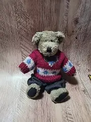 Boyds Bears Plush FREDDY BEANBERGER Fabric Teddy Bear Jointed Winter 911901