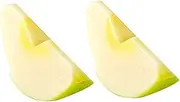 HAWILLOSCH 2Pcs Artificial Apple Slices Realistic Fake Fruit Decor for Kitchen Table Simulation Apple Slices for Home Decoration and Styling Artificial Fruits Slices