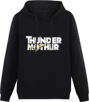 Men's Hoody Thundermother Logo Hoodies Pullover Long Sleeve Sweatshirts High quality smooth lines