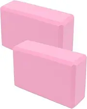 Yoga Blocks | 2x Exercise Blocks for Working out,Wedge Stretcher Balance Slip-Resistant Workout Tools for Hot Yoga Gym Beginners Handstand Home Sports Squatting Stretching Meditation