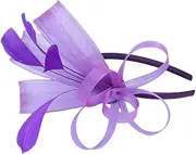 [BESPORTBLE] Women's Fascinators Headband for Tea Party s Headpiece Elegant Headwear for Women Purple
