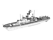 1/144 Model Waterline German Project 89.2 (Condor II Class) Minesweeper Bernau