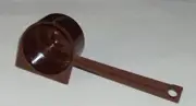 One New Tupperware Level 2 Tablespoon Measuring Gadget ~ Coffee Scoop Brown New