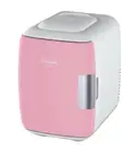New COOLING AND WARMING Pink 0.1 Cu. Ft. Mini Fridge Can Cooler PORTABLE DC AC