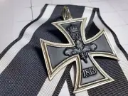 German WW1 Iron Cross 1813 1914 EK1 Medal Eisernes Kreuz Imperial with Ribbon