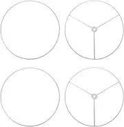 [Curqia] 2pcs US/Euro Style Lamp Shade Ring Set for DIY/Table/Floor/Pendant/Drum Ring Lamp Shade