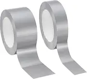 uxcell 22 Yard Bookbinding Tape, 2 Roll Cloth Bookbinding Repair Tape Book Binding Tape Self Adhesive for Repairing Old Books, Silver