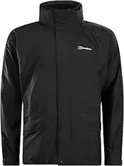 [Berghaus] Men's Cornice III Interactive Waterproof Shell Jacket, Black/Black