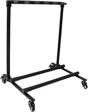 yuksok Guitar Stand, Multi Guitar Rack Lightweight Floor Stand Storage Rack Foam Padding Sturdy 5 Holder for Bass Stage Band Studio