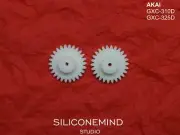 Gear wheels (2pcs) for AKAI GXC-310D, GXC-325D