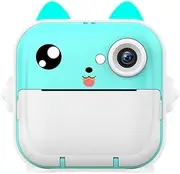 Byttlerom 16G Memory Children Mini Camera HD Digital Photography Camera Instant Print Camera for Girl Blue