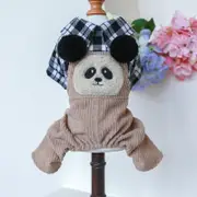 GGP Xl Panda Ball Bib Pants Four Legged Dog Clothes Spring/Summer Pet Outfit, Soft & Breathable