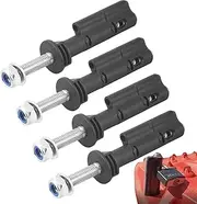 Mounting Pins Kit - Boards Mounting Pins | Traction Board Recovery Lockable Pins | 4PCs Lockable Mount Pins for Recovery | Anti Theft Lockable Mount Pins Set | Car Traction Board Pins | Mounting Pins