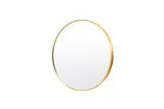 Wall Mirror Round Aluminum Frame Bathroom 50cm GOLD