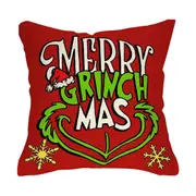 Christmas Pillow Covers Cute Print Throw Cushion Case for Couch Sofa Bed Bedroom Home Decor-Style 5